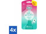 Wilkinson - Rasoio Usa E Getta - Quattro Per Donna - Preciso - 4 Lame - Confezione Risparmio - 4 Pezzi