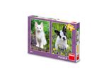 Puzzle Dino Bulldog E Gattino 2X48
