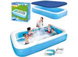Piscina Gonfiabile Bestway Per Famiglie 305 X 183 X 56 Cm 2In1 54009