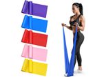 Inf Set Di 5 Fasce Di Resistenza In Tpe - Fasce Elastiche Per Yoga, Pilates E Allenamento A Casa