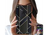 Custodia Per Huawei P10 Lite - Cornici Dorate, Design Elegante + Vetro