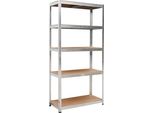 Scaffale A 5 Livelli 875 Kg 180 X 90 X 40 Cm