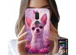 Custodia Per Huawei Mate 10 Lite - Simpatico Chihuahua Su Sfondo Rosa Con Fiori