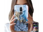Custodia Per Huawei Mate 10 Lite - Design Femminile Marmorizzato + Vetro