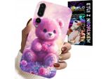 Custodia Per Huawei P20 Plus - Simpatico Orsetto Su Sfondo Rosa, Custodia + Pellicola