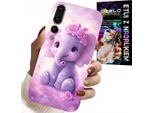 Custodia Per Huawei P20 Plus - Simpatico Elefante Su Sfondo Rosa Custodia + Pellicola