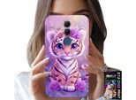 Custodia Per Huawei Mate 20 Lite - Simpatica Tigre Su Sfondo Rosa + Vetro