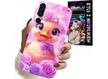 Custodia Per Huawei P20 Plus - Simpatica Anatra, Anatra Su Sfondo Rosa