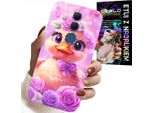 Custodia Per Huawei Mate 20 Lite - Simpatica Anatra, Anatra Su Sfondo Rosa