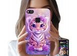 Custodia Per Huawei P9 Lite 2016 - Simpatica Tigre Su Sfondo Rosa + Pellicola