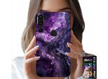 Custodia Per Huawei P20 Pro - Marmo Viola Moda Donna + Vetro