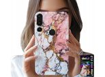 Custodia Per Huawei P20 Pro - Marmo Rosa E Bianco, Motivi In Pietra