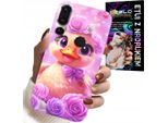 Custodia Per Huawei P20 Pro - Simpatica Anatra, Anatra Su Sfondo Rosa
