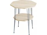 Tavolino In Metallo Beige In Stile Moderno Ed Elegante