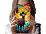 Custodia Per Huawei P30 Lite - Disegni Colorati Cervi Alci Animali Della Foresta