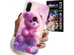 Custodia Per Huawei Y7 2019 - Simpatico Orsetto Su Sfondo Rosa, Custodia + Vetro