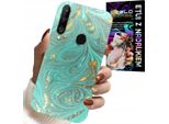 Custodia Per Huawei P30 Lite - Motivi Marmorizzati + Vetro Temperato