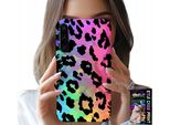 Custodia Per Huawei P30 - Vetro Posteriore Colorato Con Stampa Leopardo Arcobaleno