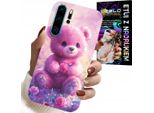 Custodia Per Huawei P30 Pro - Simpatico Orsetto Su Sfondo Rosa, Custodia + Pellicola