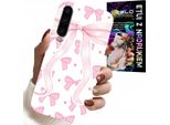 Custodia Per Huawei P30 - Custodia Con Nastri Rosa E Disegni Di Moda