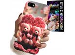Custodia Per Huawei Y5 2018 - Rosa Orsetto Famiglia Cuore + Vetro