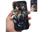 Custodia Per Huawei P30 Lite - Tigre, Leone, Safari, Animali, Disegni Sulla Schiena