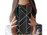 Custodia Per Huawei P30 Pro - Cornici Dorate, Design Elegante + Lamina