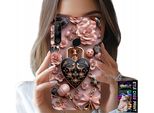 Custodia Per Huawei P30 Lite - Design Femminile Custodia A Cuore Con Lucchetto + Vetro