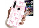 Custodia Per Huawei P30 Lite - Custodia Con Nastri Rosa E Design Alla Moda