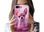 Custodia Per Huawei Y5 2018 - Simpatico Chihuahua Su Sfondo Rosa Con Fiori