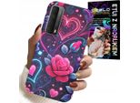 Custodia Per Huawei P Smart 2021 - Cuore, Rosa, Custodia Teeny + Vetro