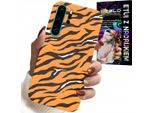 Custodia Per Huawei P30 Pro - Cover Posteriore A Strisce Di Tigre + Pellicola