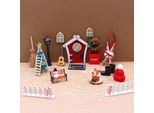 31Pcs Accessori Porta Babbo Natale Segreto, Miniatura Porta Babbo Natale Segreto, Accessori Babbo Natale Segreto, Natale Babbo Natale Segreto Porta Tavolo Sedia,