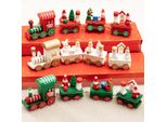 Addobbi Natalizi In Legno Per Capodanno, Trenino Di Natale, Giocattoli, Decorazioni Natalizie Per La Casa, Regali Per Bambini, Decorazioni Natalizie, Rosso, Verde, Bianco, Legno