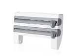 Herzberg HG-03145 Porta-Asciugamani A Parete, Dispenser Di Pellicola E Carta Stagnola Per Utensili Domestici Da Cucina