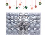 Baubles Natalizi 100 Pezzi Decorazioni Natalizie In Plastica Decorazioni Natalizie, Argento