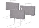 Yakimz Sponda Letto Protezione Anticaduta 150Cm Per Bambini Sponda Per Letto Per Bambini Regolabile In Altezza Protezione Laterale Regolabile A 5 Fori 3 Pezzi Grigio