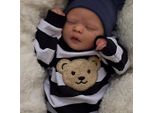 40 Cm Reborn Baby Simulation Baby Reborn Doll Bambola Neonata Bambola A Righe Orso Reborn Doll