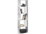 In And Outdoormatch Libreria Millie - 159 X 45 X 23,5 Cm - Bianco - Design Decorativo