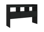 Syfax™ Credenza Nera 105X30X70 Cm In Legno Multistrato