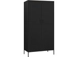 Syfax™ Armadio Nero 90X50X180 Cm In Acciaio
