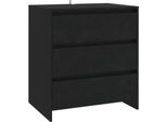 Syfax™ Credenza Nera 70X41X75 Cm In Truciolato