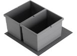 Cestino Hailo 3301612 Allegro 220 Inserto 2X 14 Litri Grigio Scuro