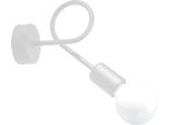 Elegante Applique Kinkiet Terra E27 In Bianco