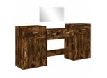 Syfax™ Set Da Toeletta 4 Pz Rovere Fumo In Legno Multistrato