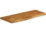 Vidaxl Piano Del Tavolo Con Bordo Ad Albero 80X40X2,5 Cm In Legno Massiccio Di Mango
