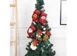 Calza Di Natale Decorazione Natalizia Sacchetto Regalo Di Natale Decorazione Albero Di Natale 6PCS Calze Decorazione Calza Di Babbo Natale - Un Vero Classico