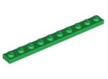 Piastre Lego® 1X10 4477 - 1 Pezzo Verde