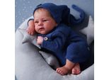 Bambola Reborn 46Cm Realistica Fatta A Mano In Vinile Morbido Silicone Realistico,