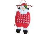 Calendario Dell'avvento In Feltro 3D Di Babbo Natale, Calendario Del Conto Alla Rovescia Per Il Natale, Decorazioni Per Interni, Babbo Natale